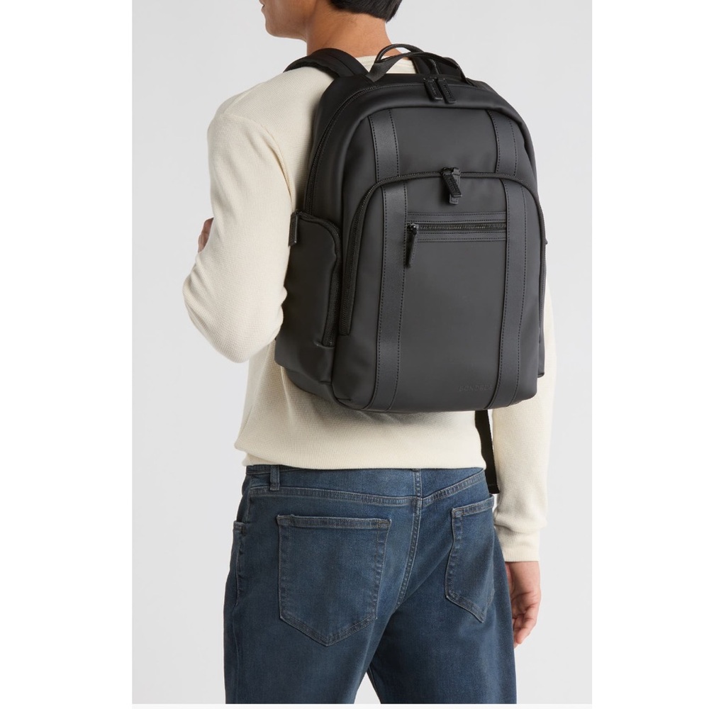 Bonobos Rubberized Computer Backpack Bag in Black - Picture 3 of 6